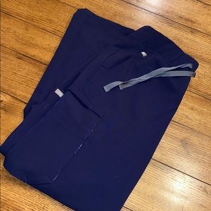 Figs Flare Cut Scrub Pant Navy Blue